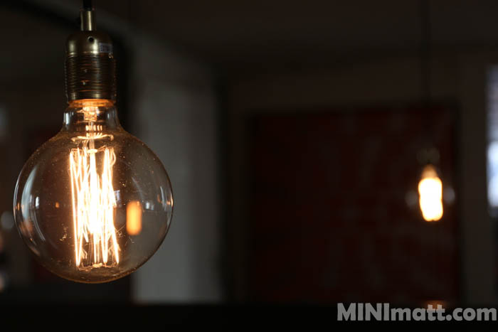 Bare Bulb Copenhagen Europe Restaurant Dark Light Minimatt